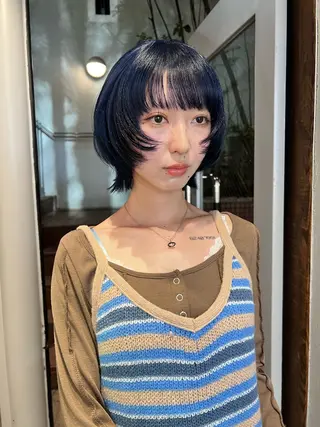 ミディアム カラー 圧倒的デザイン力 店長🎨RENAのヘアスタイル