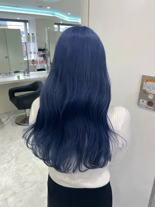 ロング カラー 🤍ྀི透ける寒色 Cocoa🤍ྀིのヘアスタイル