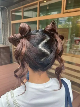 ヘアアレンジ 🫧🧸カラーヘアメ 🫧MIO🧸🫧のヘアスタイル