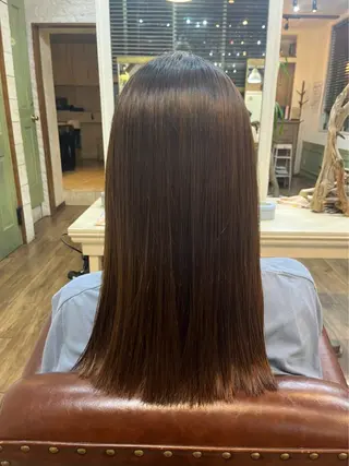 セミロング カラー 赤木蓮/メンズ特化/ メンズパーマ/のヘアスタイル