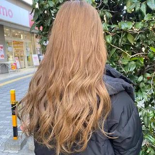 ロング カラー マンツーマン女性 美容師 奏のヘアスタイル