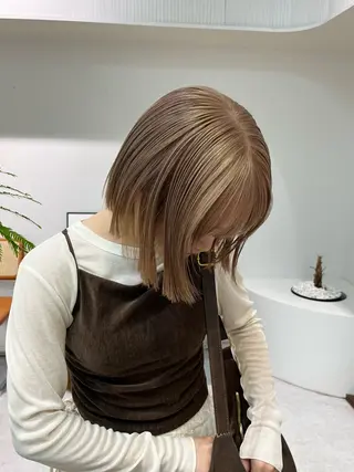 ミディアム カラー 🌿似合わせ透明感 カラー松本朋幸🌿のヘアスタイル