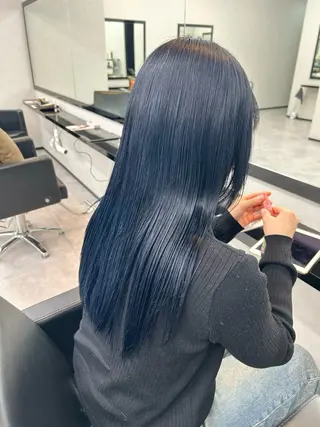 ロング カラー ナカジマ ナナのヘアスタイル