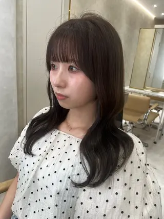 セミロング nao🎀zina 透明感/艶髪のヘアスタイル