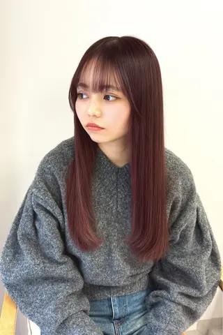 ロング カラー 韓国/レイヤー/ 前髪/Asamiのヘアスタイル