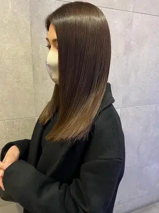 セミロング 増田 晃士のヘアスタイル