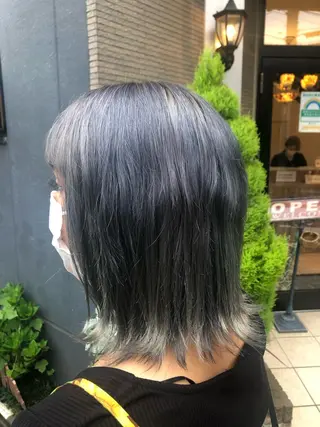 ミディアム メンズパーマ、カラー 大募集村上莉奈のヘアスタイル