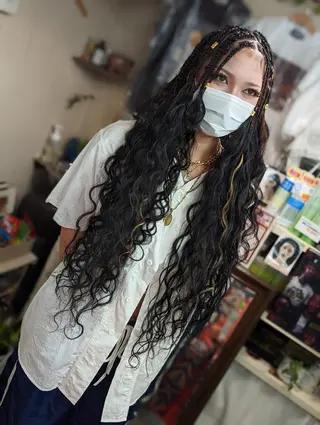 ロング ヘアアレンジ scamp ★のヘアスタイル