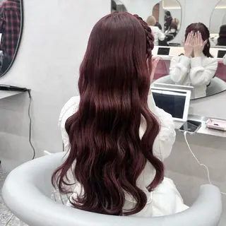 ロング ヘアアレンジ hina🎀新宿/ エクステ/girlyのヘアスタイル