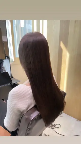 ロング カラー 🩵縮毛矯正  髪質 改善 美髪🩵のヘアスタイル