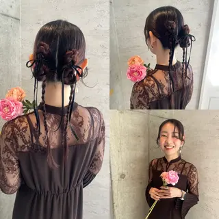 ロング ヘアアレンジ 美髪× ヘアセット✨Araiのヘアスタイル