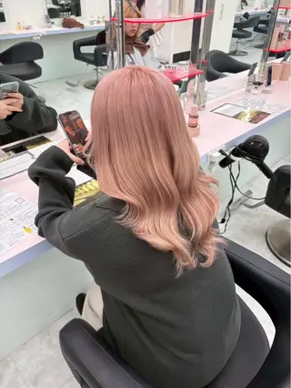 ロング カラー 💎トレンドカラー 💎桃羽のヘアスタイル