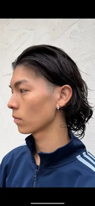 ロング メンズ 年間2000名担当◎ パーマ職人/仲原佑樹のヘアスタイル