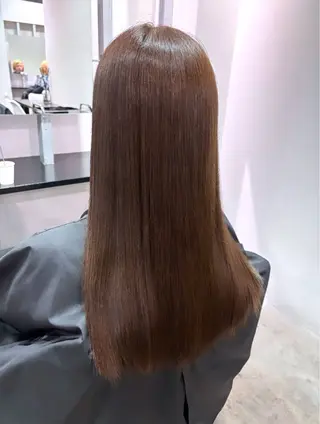 ロング カラー こまつ まりやのヘアスタイル
