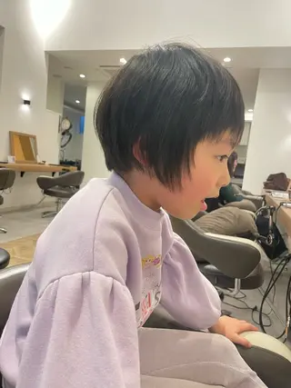 キッズ やまこし 美裕樹のヘアスタイル