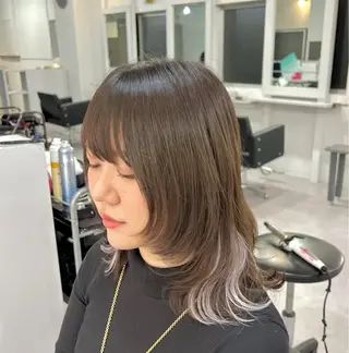 ミディアム カラー ブリーチ&エクステ 🥀ケアカラー特化のヘアスタイル