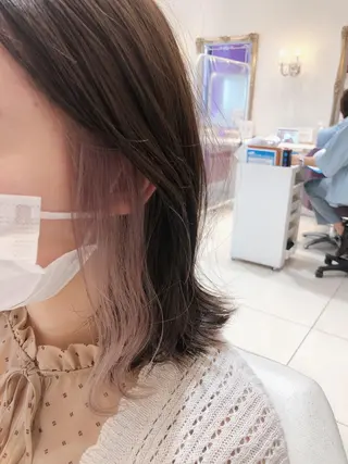 ミディアム カラー ショートショートボブ うるはのヘアスタイル