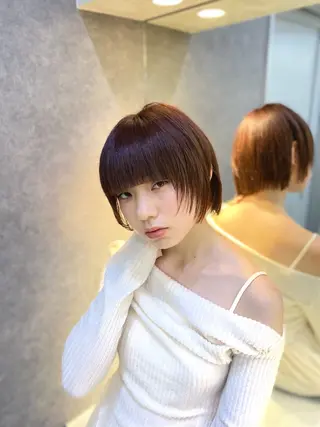 ショート ショート×顔周り× 縮毛矯正/Jirouのヘアスタイル