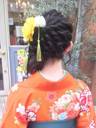 ロング ヘアアレンジ レイヤーカット✂️ 横浜No1♡下鳥翔子のヘアスタイル