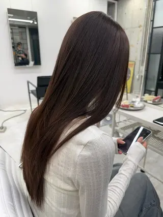 ロング 縮毛矯正/髪質改善 RENのヘアスタイル