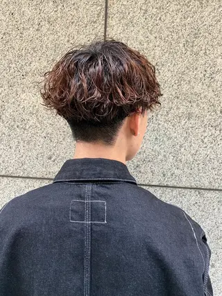 メンズ rio¦ブラウン¦暗 髪¦縮毛矯正🌙のヘアスタイル