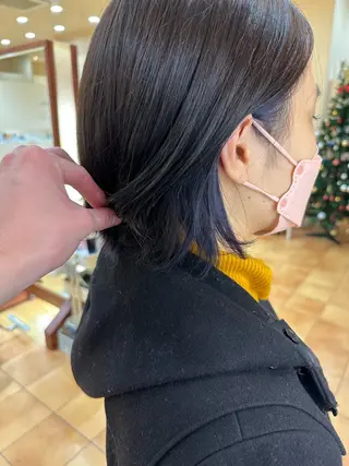 ミディアム ボブ/ゆるふわ ボブパーマ/とういのヘアスタイル