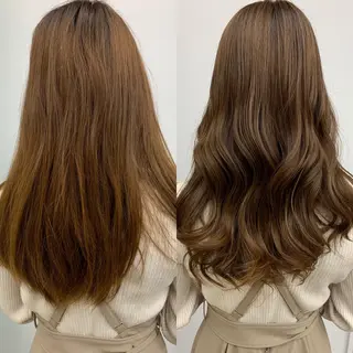 セミロング カラー 縮毛矯正×髪質改善 店長　DAITOのヘアスタイル