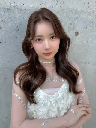 ロング カラー ♡韓国/レイヤー カット/Ayana♡のヘアスタイル