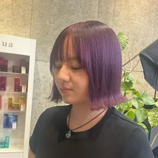 カラー 🍓垢抜けハイトーン 🍓HINAのヘアスタイル