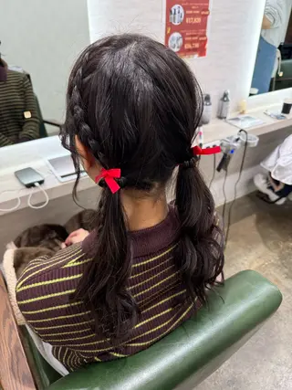 ロング ヘアアレンジ 縮毛矯正/ /関内/あべももこのヘアスタイル