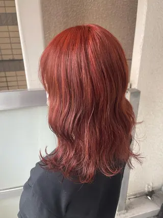 セミロング カラー 岩谷/ブリーチ 🪽透明感カラーのヘアスタイル