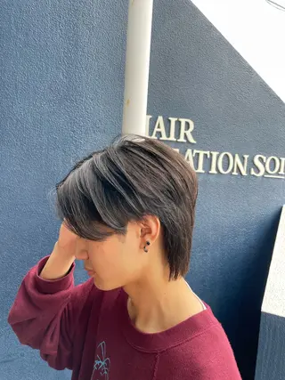 ミディアム メンズ 西岡 勇人のヘアスタイル