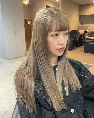 ロング カラー 【表参道】Ruri デジタルパーマのヘアスタイル