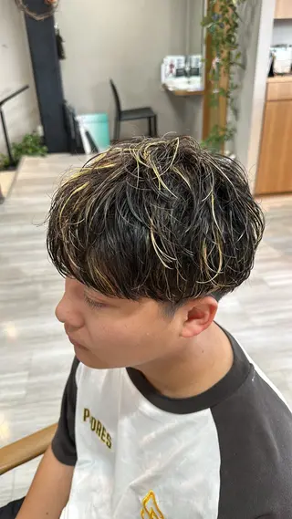 メンズ arika オケシ　リョウダイのヘアスタイル