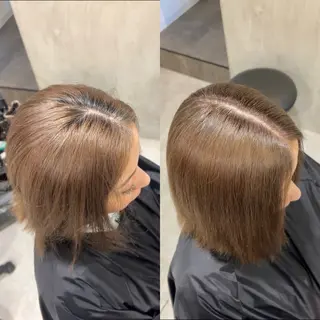 ミディアム FLEEK 安立徹のヘアスタイル