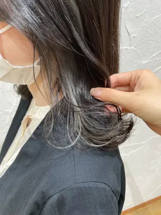ミディアム カラー FELICE of hair 田口千尋のヘアスタイル