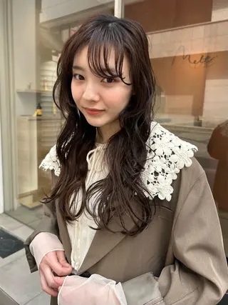 ロング パーマ hanabi /melt西梅田のヘアスタイル