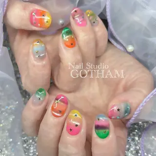 ネイル 高円寺駅からすぐ🌈 ネイルGOTHAMのネイルデザイン