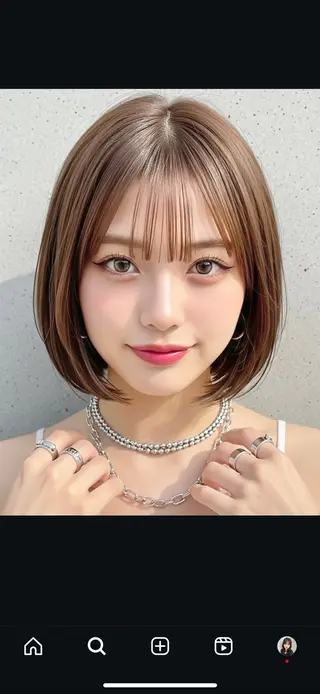 ショート 丸山 心 / 艶カラーのヘアスタイル
