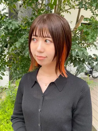 ミディアム カラー asuka‪‪‎🤍 Lita 1Fのヘアスタイル