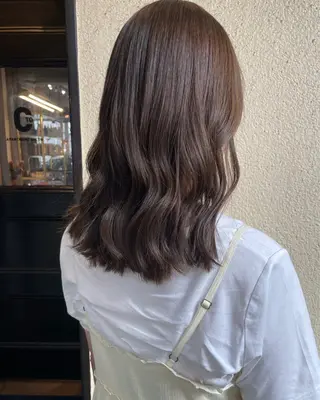 ミディアム カラー ボブ/ミディアム RIONAのヘアスタイル
