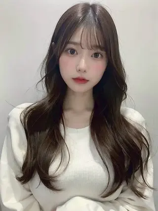 ロング 佐々本 志音のヘアスタイル