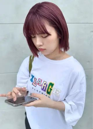 ショート 𝑭𝒖𝒌𝒂🩶 モテ髪×透明感カラーのヘアスタイル