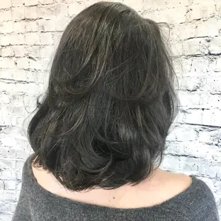 セミロング 瀧本 顕のヘアスタイル