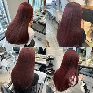 ミディアム カラー パーマ ヘアアレンジ 暖色💖ツヤ髪💖 masae🌼のヘアスタイル