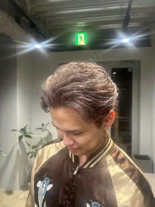 ショート カラー メンズ ナチュラルカラー ブリーチなし　あんりのヘアスタイル