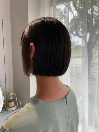 ショート 髪質改善×美髪矯正 艶髪カラー　阪口のヘアスタイル