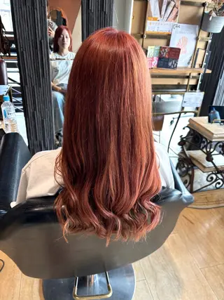 ロング カラー パーマ ヘアアレンジ メンズ キッズ よしなり あみのヘアスタイル