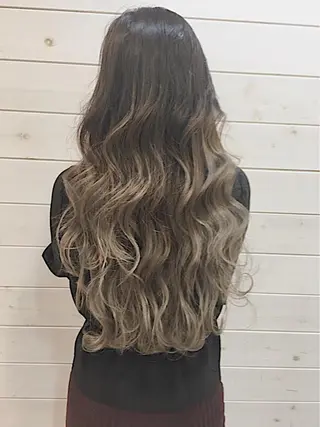 ロング カラー 心斎橋韓国ボブ 好原良真のヘアスタイル
