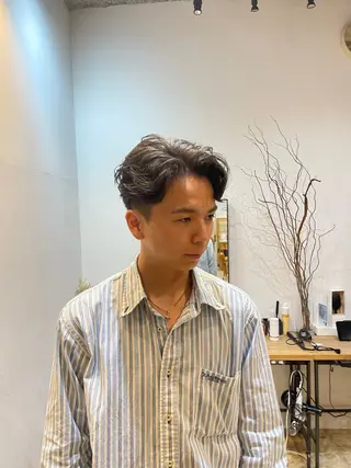 ショート パーマ メンズ 野田 尚Jr.スタイリストのヘアスタイル